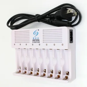 8 ports channels tanks1 2v ni mh and 1 6v nizn aa aaa rechargeable battery charger auto stop charging overcharge protect free global shipping