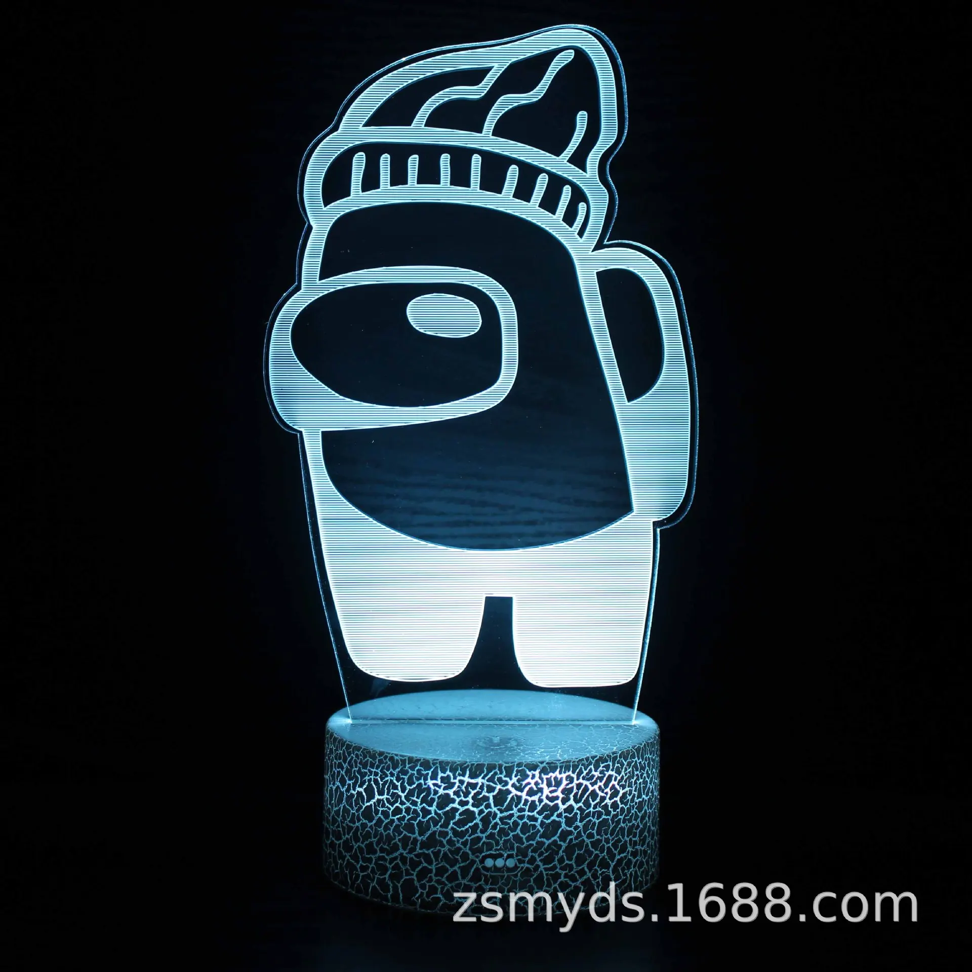 

Among Us Gamepad 3D Desk Lamp Creative Birthday Gift Visual Stereo LED7/16 Color Touch Remote Control Night Light Childrens Toys