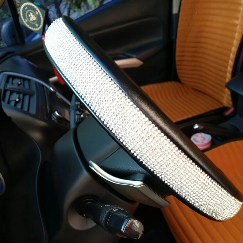 Блестящий женский Противоскользящий чехол с серебряными кристаллами для Buick
