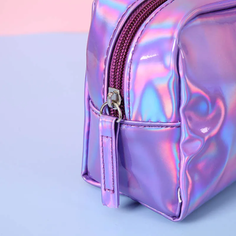 

Large Capacity Multi Purpose PU Portable Cosmetic Bag Dazzle Color Waterproof for Bath Storage