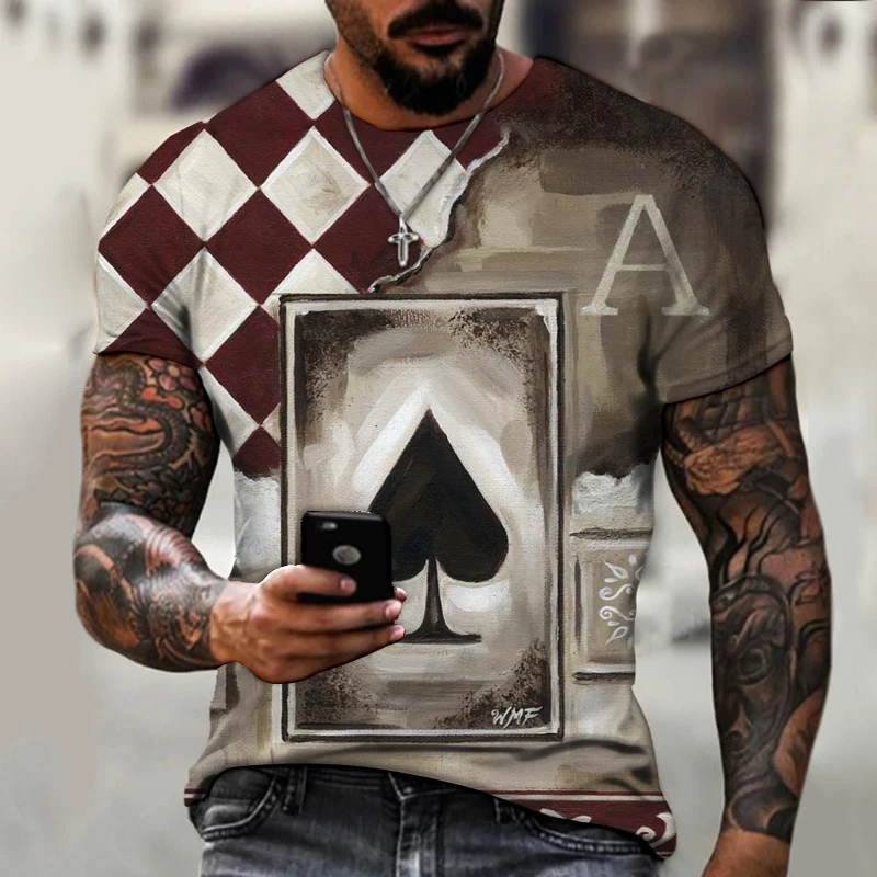Summer New Men's T-shirt Street Hip-hop Men's Short-sleeved 3D Printing Shirt Fashion Sports O-neck T-shirt Unisex Short-sleeved