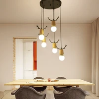 led modern pendant kitchen lights hanging discoloration blackwhite ac restaurant bedside ceiling lamp study pendant light cord