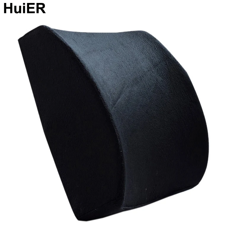 HuiER Memory Foam поясничной Поддержка подушка массаж талии подушки сиденья автомобиля
