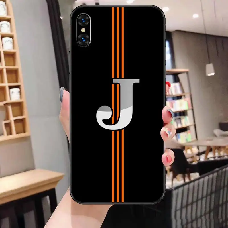 

DIY Name Custom Letters Phone Case For Black-Iphone 5 5s se 6 6s 7 8 11 12 X Xs Xr Pro Plus Max Mini Cover