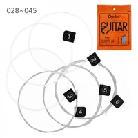 6pcsset classical guitar string 028 045 silver jacketed wire with great tone hard tension guitar string