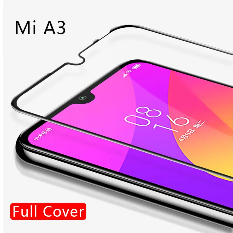 Чехол для xiaomi mi a3 lite закаленное стекло защита экрана на ksio a 3 3a a3lite полное покрытие