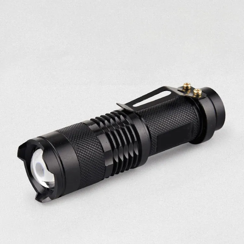 

2000 Lumens Powerful Tactical Mini Flashlight Portable LED Camping Lamps 3 Modes Adjustable Zoomable Focus Torch Light Lanterns