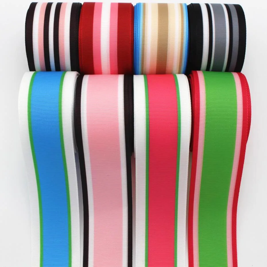 Двусторонняя лента в полоску форме сердца 1 1/2 38 мм 10 ярдов материалы для ручной