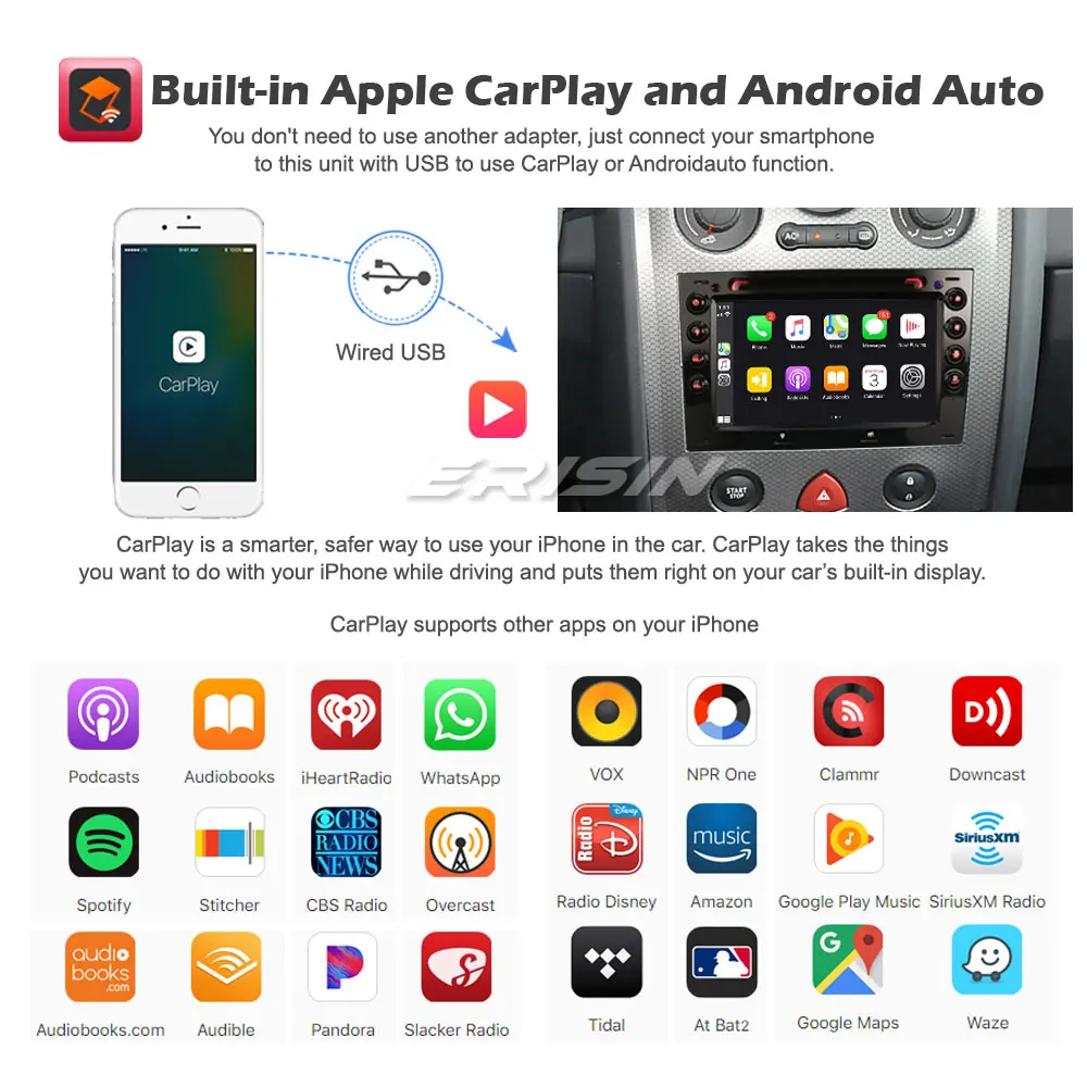 Erisin 8113 Android 10 0 Автомагнитола DSP для Renault Megane GPS DAB + CarPlay DVB T2 Wifi OBD Navi Canbus SWC