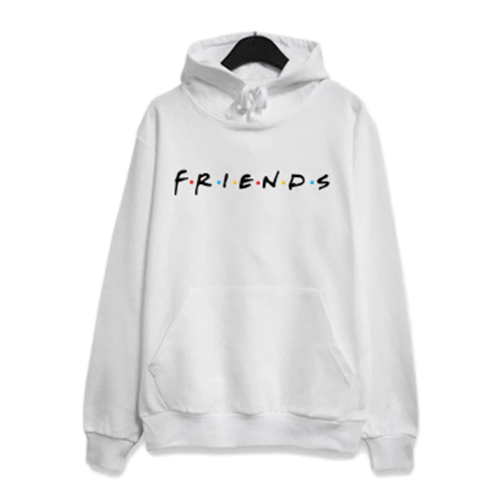 Толстовки с надписью Friends длинным рукавом плюс бархатная толстовка свободный