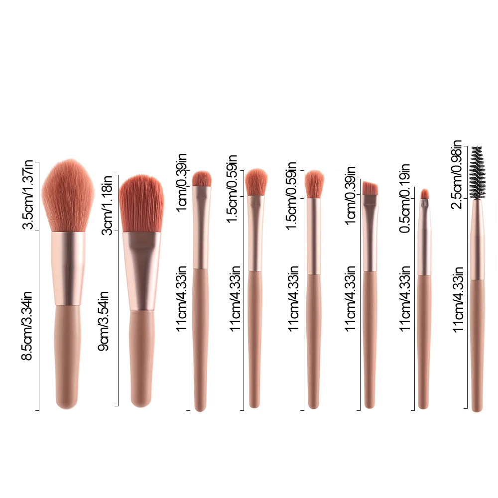 

5/8Pcs Lady Makeup Brushes Set with Bag Cosmetic Foundation Powder Blusher Eyeshadow Professional Beauty Make up Brush Tools