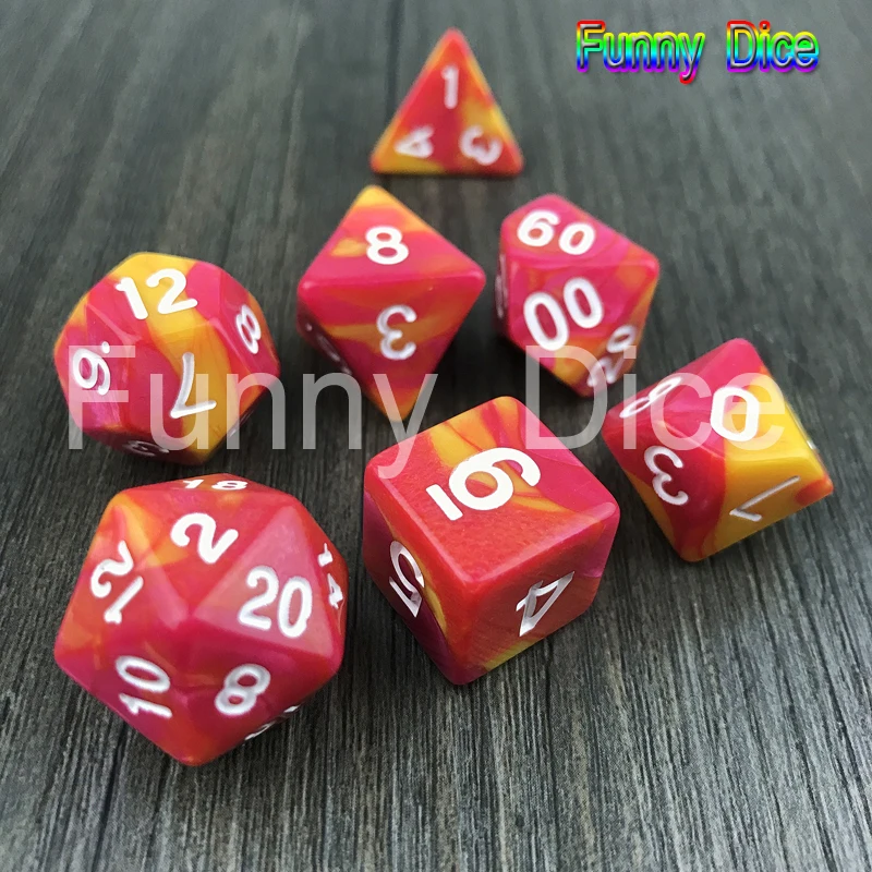 Высокое качество специальный набор игральных костей туманности D4 D6 D8 D10 D12 D20 плюс