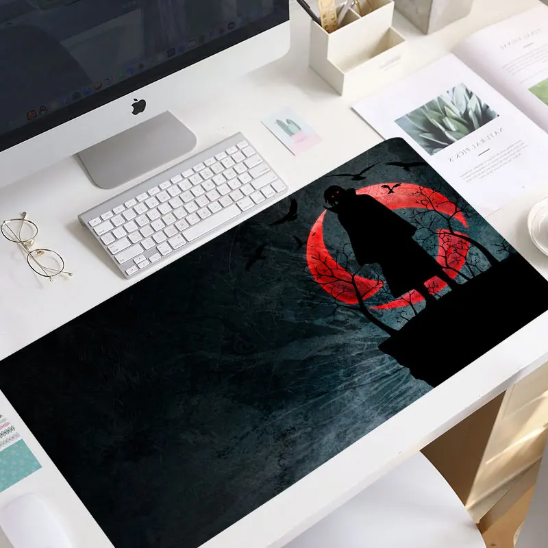 uchiha mouse pad 90x40cm pad mouse carpet computer padmouse domineering gaming mousepad gamer to keyboard mats laptop desk mat free global shipping
