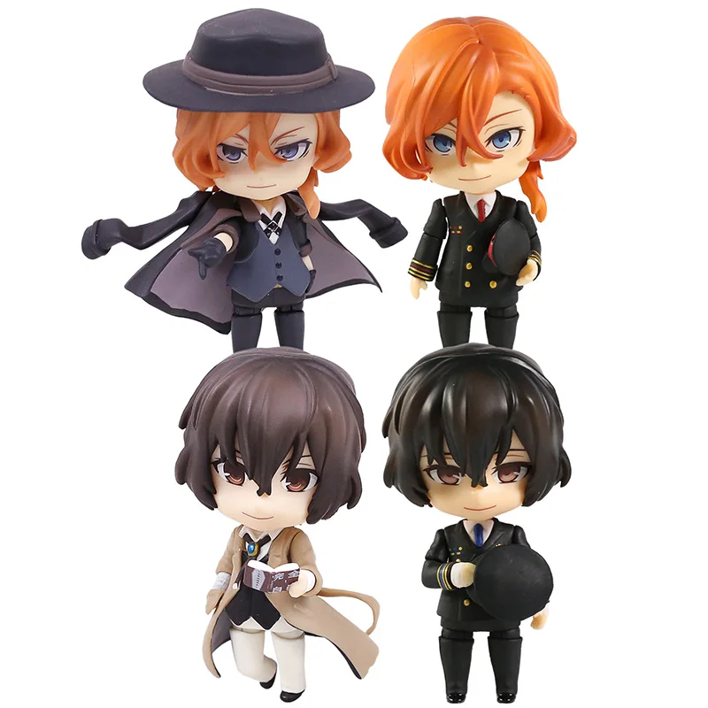 

Bungo Stray Dogs Nakahara Chuya 1415 Dazai Osamu 1414 Pilot Ver. PVC Action Figure Collectible Model Doll Gift Toys