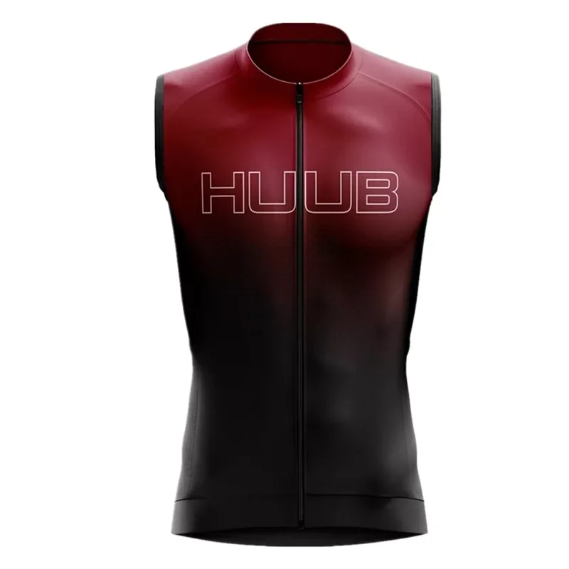 

HUUB Summer Sleeveless Cycling Jersey Lightweight Breathable Outdoor Bike Vest Windoutof Vest MTB Men Bike Jacket Team Clothing