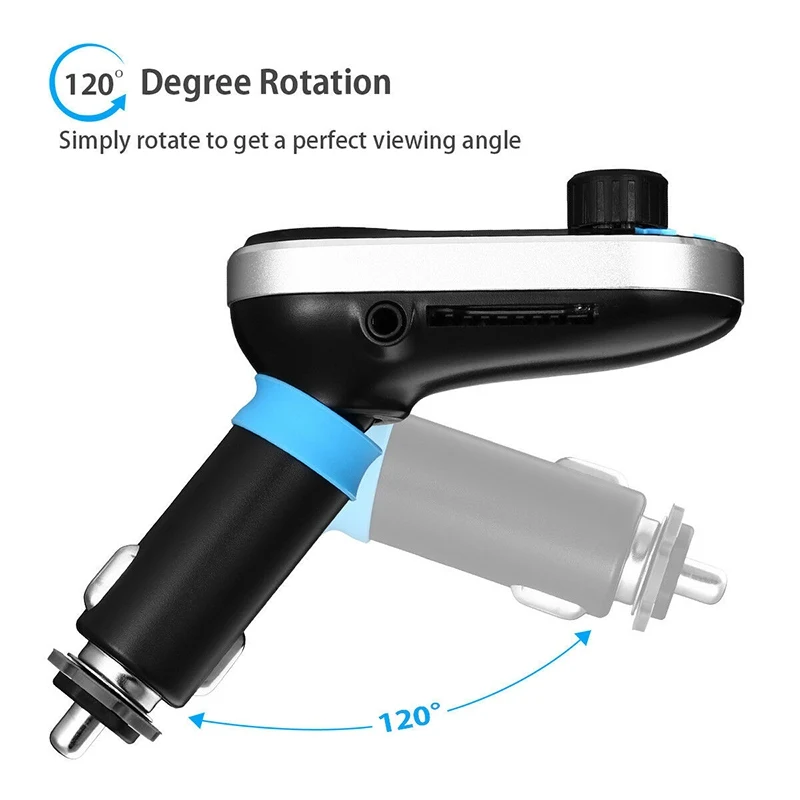 Bluetooth автомобильный fm-передатчик беспроводной MP3-плеер Радио адаптер 2-USB зарядное