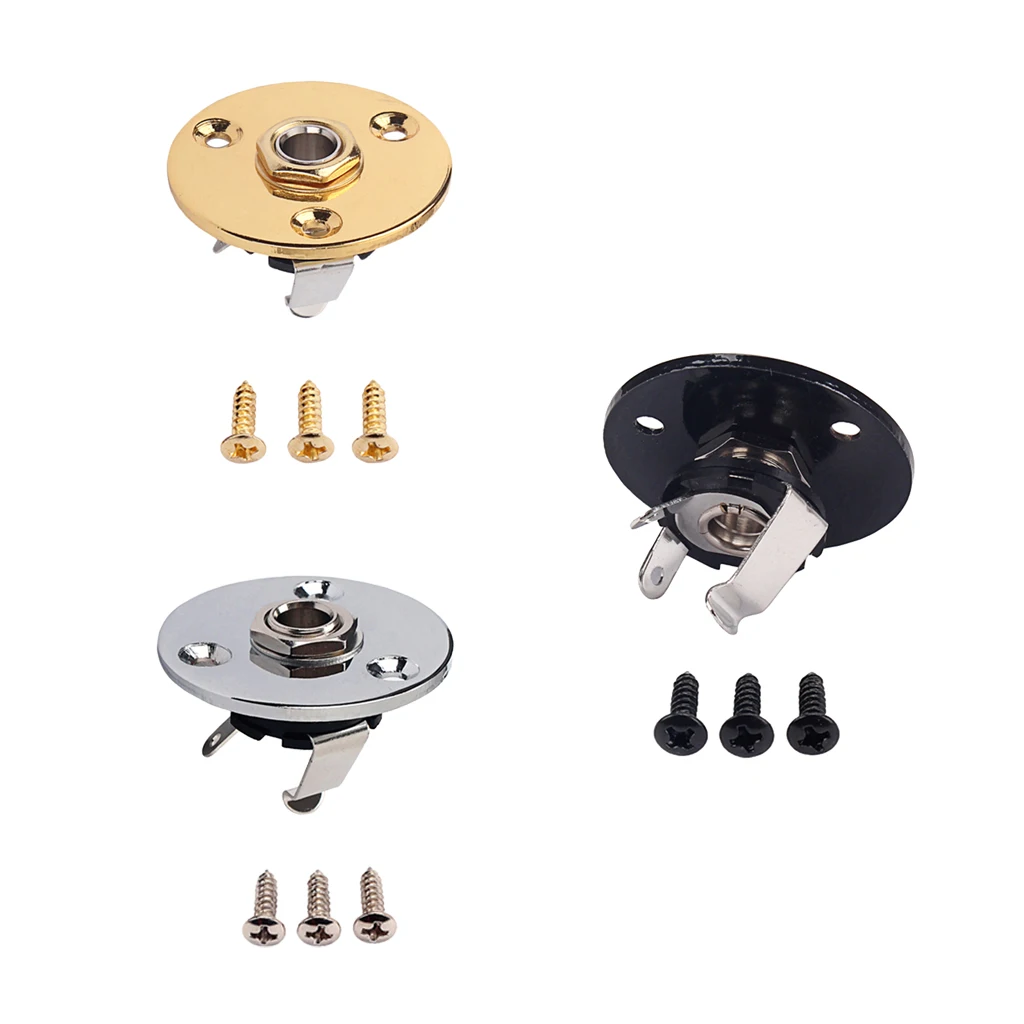 Гитарная круглая пластина с разъемом 6 35 мм для электрической гитары | Спорт и