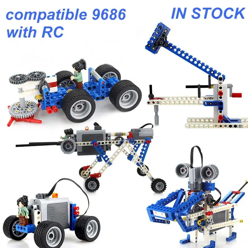 DIY детали RC 9686 Lepinblocks lepining MOC креативный технический робот Playmobil строительные
