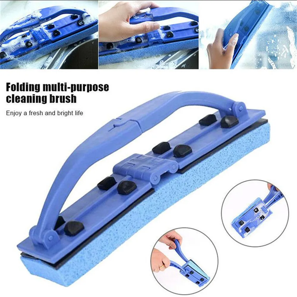 

Складная Многофункциональная щетка и губки для чистки стеклянного окна кухни бытовой кирпич барбекю скребок удаление пятен щетка