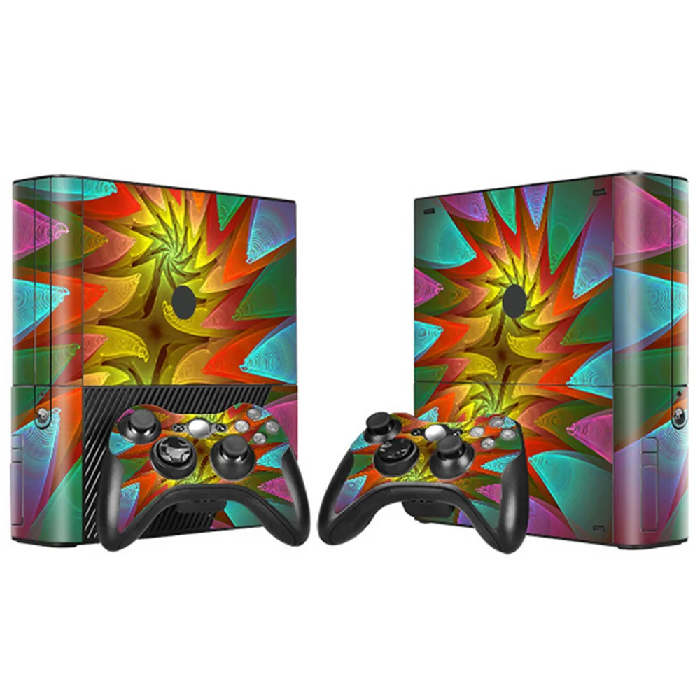 Стильные наклейки для консоли XBOX 360 E и 2 шт. наклеек контроллеров | Электроника