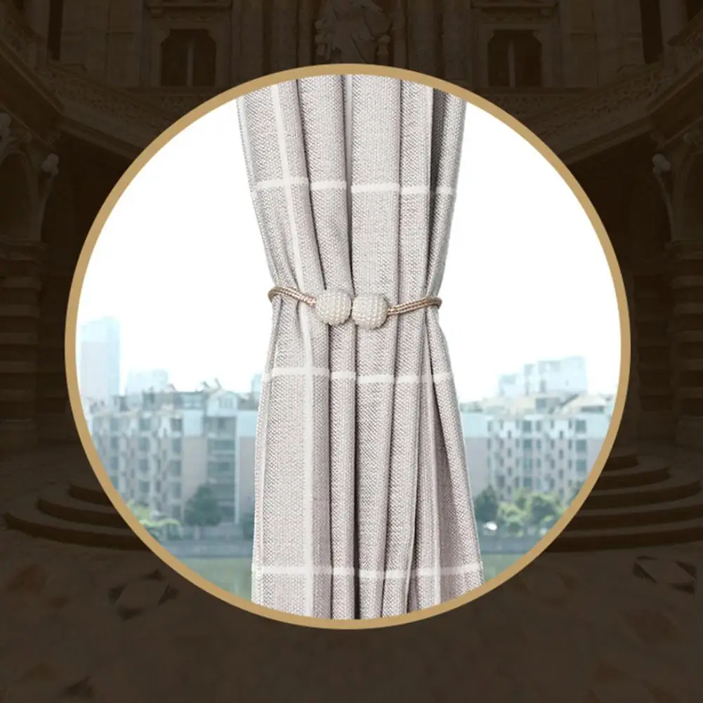 Магнитная застежка для штор веревочная Пряжка занавесок держатель из