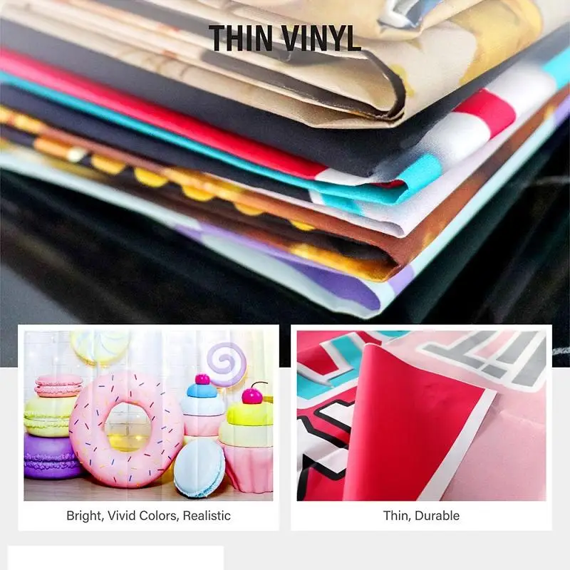 

Colorful Cartoon Painted Lollipop Childlike Backdrops Photos Background Decors for Kids Birthday Portrait Photography Props