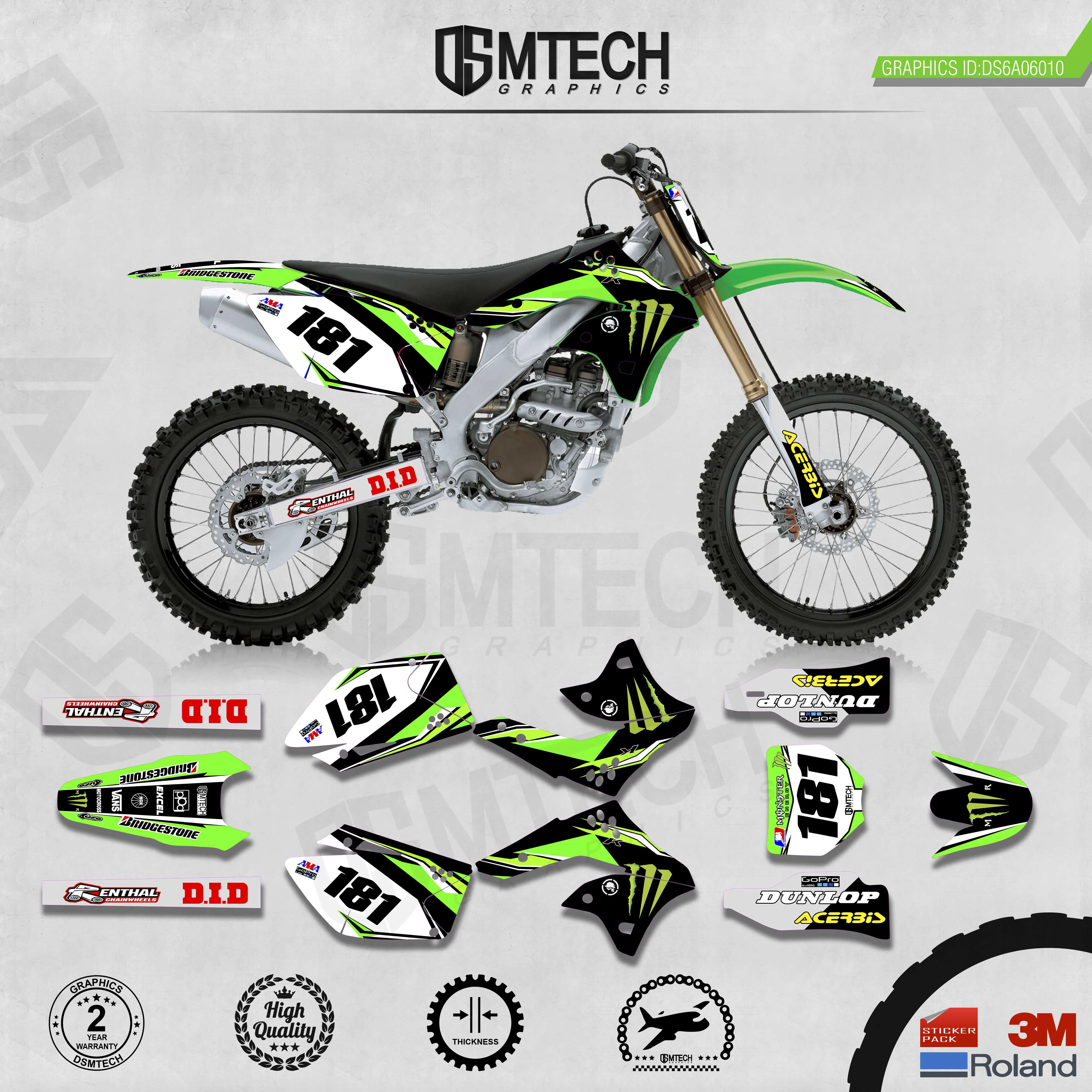 DSMTECH персонализированные графические фоны команды наклейки 3M пользовательские