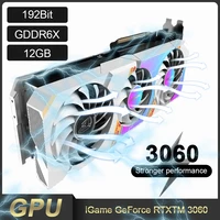 colorful igame graphics card geforce rtx3060 lhr ultra w oc 12g l v 192bit 1777 1822mhz gddr6 pcie 4 0 gaming pc video card