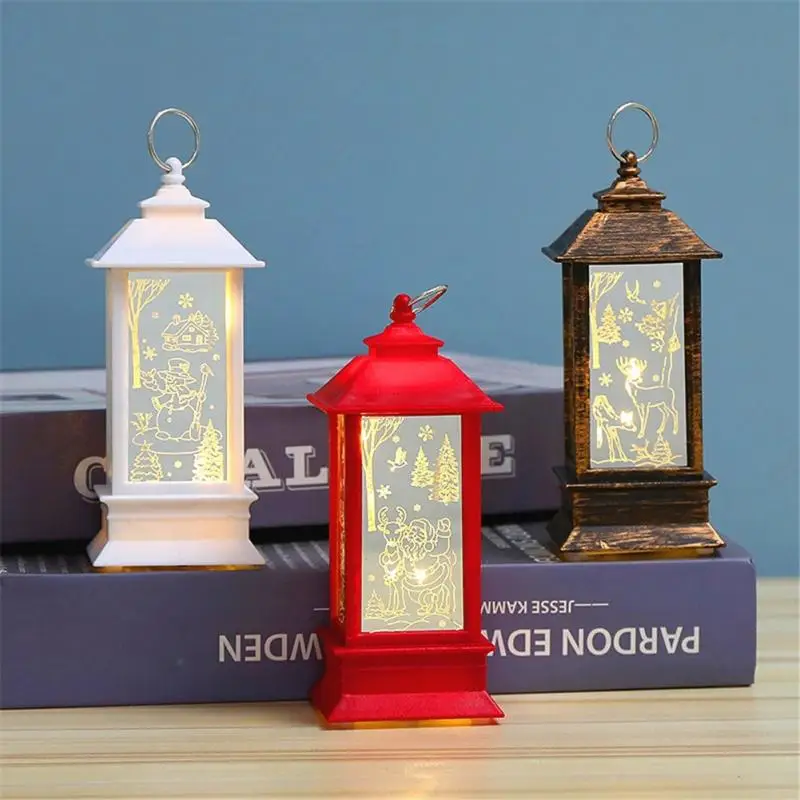 

Christmas Lanterns Candlelight Tea Lights Christmas Home Window Luminous Ornaments 2022 New Year Gifts Christmas Decorations
