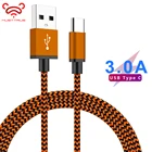 Кабель MUSTTRUE 1 м, 2 м, 3 м, USB Type C для Oneplus 7 pro, xiaomi 7, mi a3, кабель для передачи данных, зарядный провод, кабель для смартфонов carga rapida, кабель для зарядки