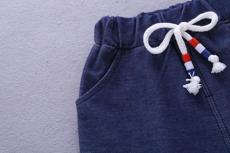 Комплект летней одежды для маленьких мальчиков футболка с короткими рукавами и