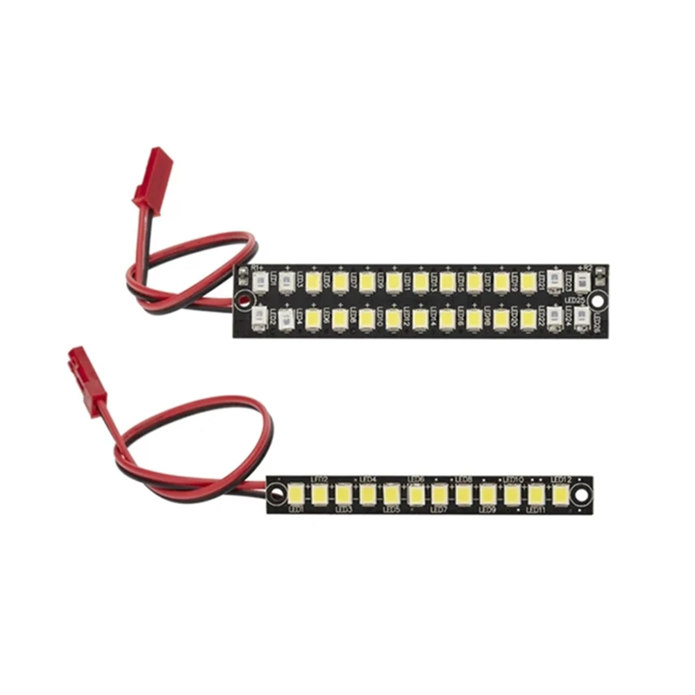 Tira de luces LED para coche de control remoto, l&aacute;mpara de parachoques brillante, piezas mejoradas de alta calidad para 1/10 TRAXXAS MAXX peque&ntilde;o X-3