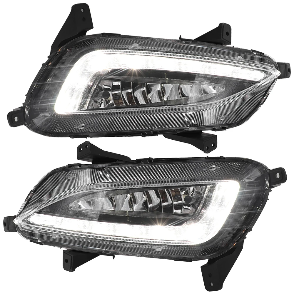 2 предмета автомобиля светодиодный DRL Противотуманные светильник s дневные