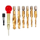 8 шт.лот M3-M10 винтовые сверла из быстрорежущей стали метрические комбинированные сверла для деревообработки титановые 14 