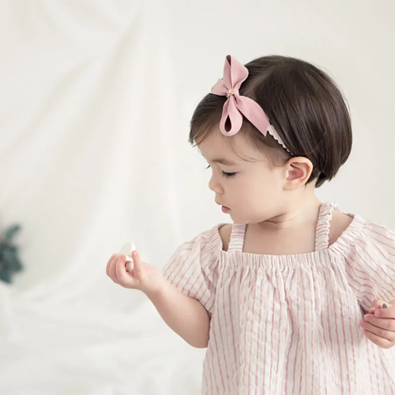 Повседневная модная повязка на голову для маленьких девочек детская Милая с