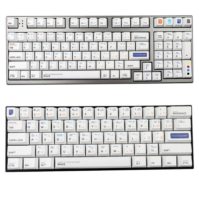 136 Pieces PBT Keycap Cherry Profile DYE-SUB for cherry MX Switch Mechanical Keyboard GK61 64 84 96 Layout | Компьютеры и офис