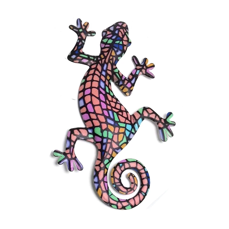 Металлическая декоративная настенная скульптура Gecko украшение для дома спальни