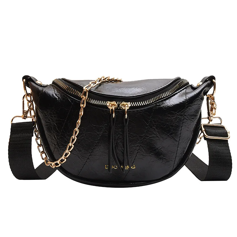 

Design Bag Fold Waist Bag Fashion One Shoulder Messenger Chain Bag Retro Chest Bag Bags for Women 2020 Luxury Bags