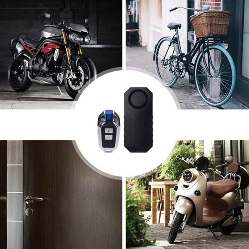 

Wireless Anti-Theft Alarm with Remote Waterproof Security Alarm Vibration Sensor