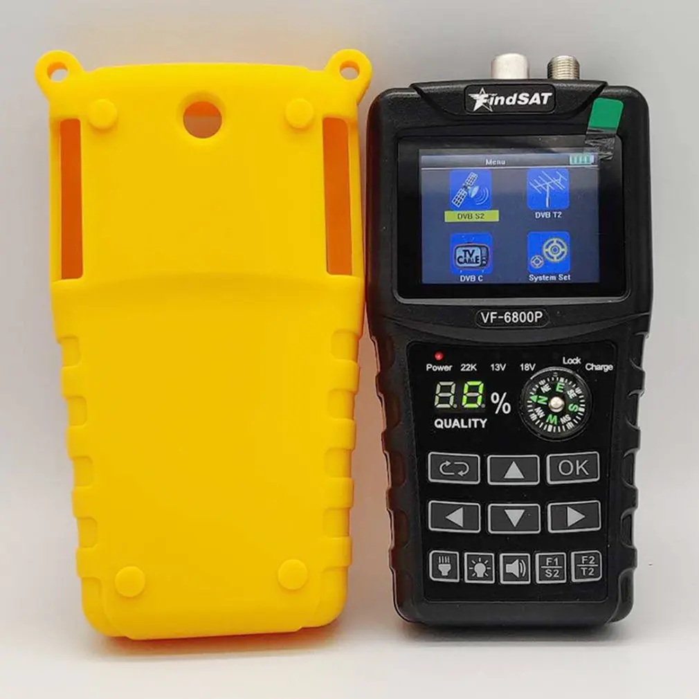 VF-6800 Satellite Finder Meter Dvb-t2/DVB S2/DVB C Combo Sat Dvb t2 Receiver Satfinder 2.4&quotColor LCD Screen | Спорт и