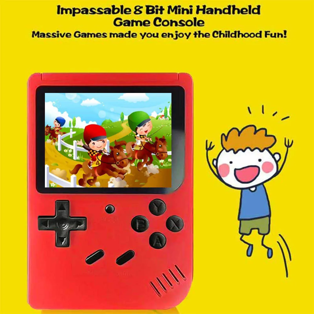 Портативный 8 бит Ретро игровой плеер встроенный 400 игр портативная игровая