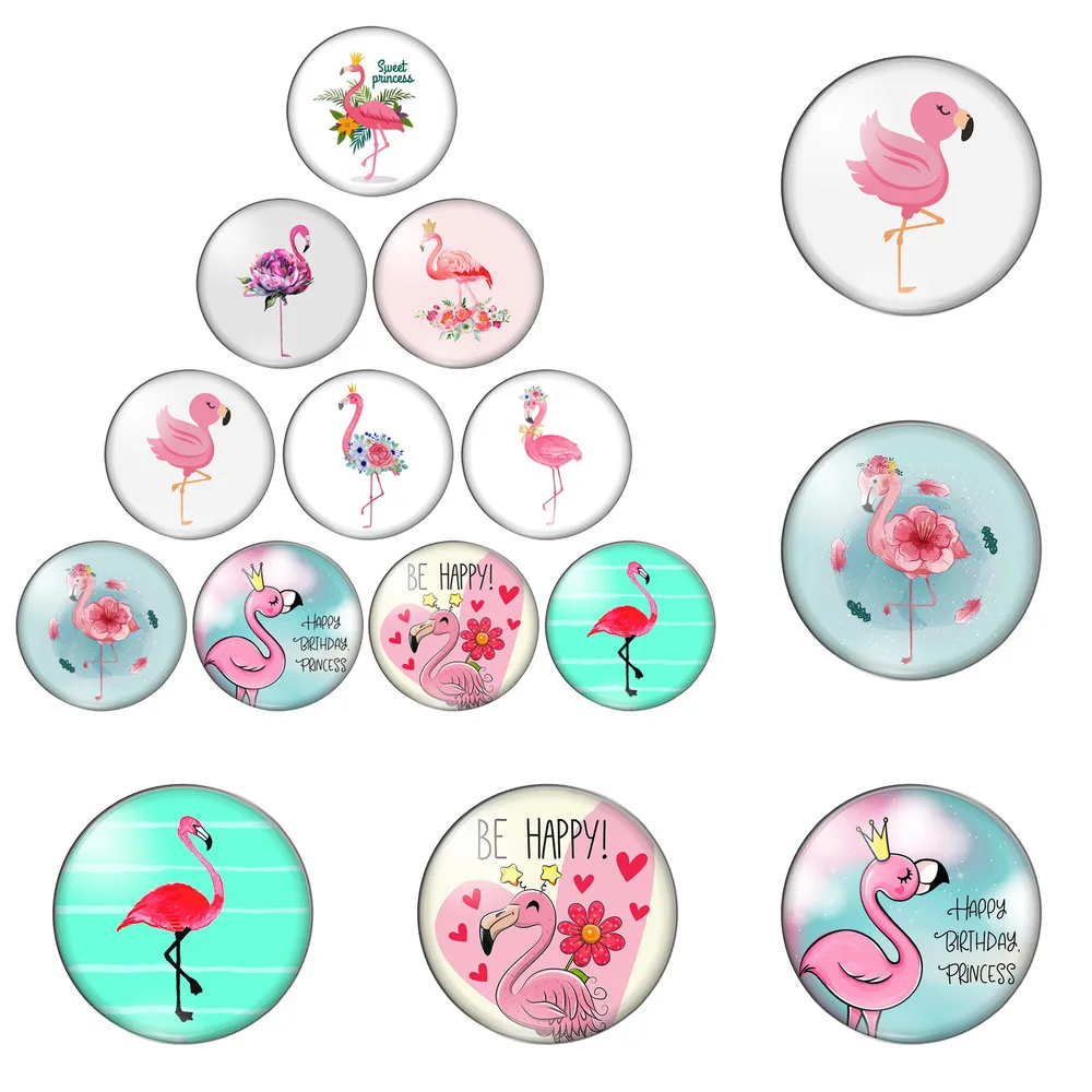 

12 шт./Лот, стеклянный кабошон с плоской задней поверхностью, 2 мм/20 мм/25 мм/30 мм