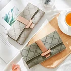 Модный женский кошелек из тисненой кожи, длинные женские кошельки, дизайн, складная кредитная карта, женские кошельки, держатели для монет для девочек