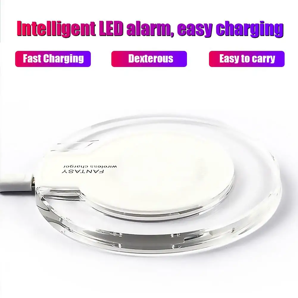 

10w K9 Qi crystal wireless charger super fast wireless charging mat, suitable for iPhone 8 8P X / SamsungS6 S7 S8 LG airpods