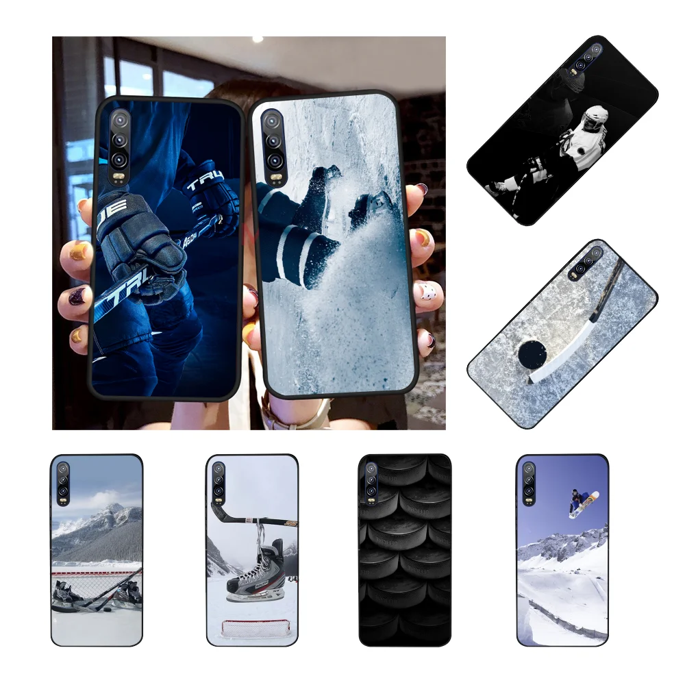 

NBDRUICAI Hot I Love ICE Hockey Black TPU Soft Rubber Phone Cover For Huawei NOVA 2 PLUS 2s 2i 3i 3E 4E 5 5I PRO