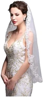 womens wedding veil 1t fingertip length lace veil for bride embroidered veil with comb wedding headpiece
