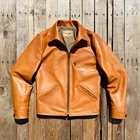 Мужская приталенная винтажная куртка CDJ-133 Cidu азиатского размера из натуральной итальянской тосканной коровьей кожи