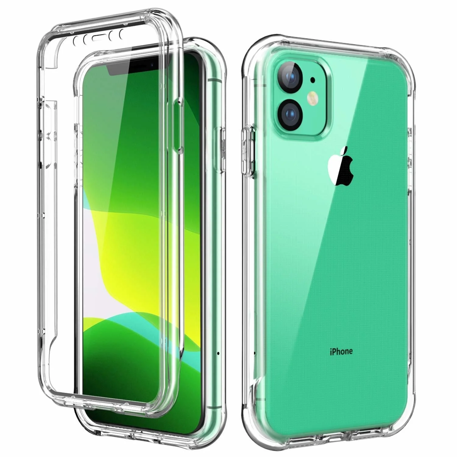 

For iPhone 12 11 PRO Max Back Case Cover Shockproof Cases Clear Soft TPU Transparent iPhone Case for iPhone XS MAX