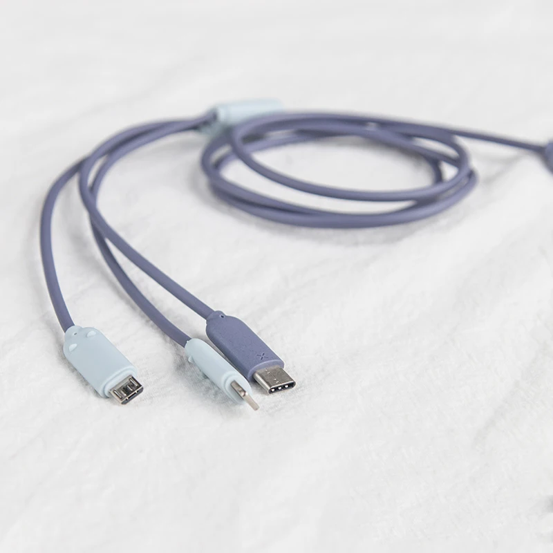 Maoxin 3 в 1 usb Дата кабель 1 м цветной Тип c ios micro usb кабель Быстрая зарядка для Android IOS samsung huawei iPhone X 8 8P 7
