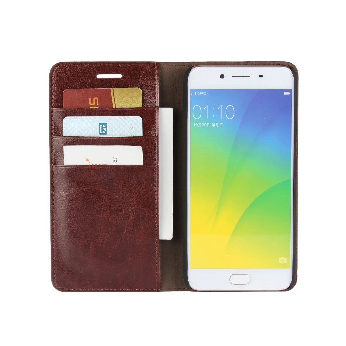 Чехол-книжка для Oppo R9s 5 дюйма из натуральной кожи